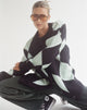 Uriela Cardi in Harlequin Nero e Menta