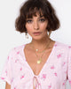 Immagine di Vacoal Camicetta in rosa floreale Forget Me Not