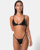 Immagine di Valter Top bikini in nero Oil Snake
