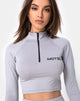 Immagine di Vanya Crop Top in Grigio Motel