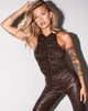 Immagine di Vavo Vest Top in Dark Boa Brown