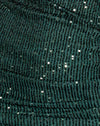 Drappo in paillettes verde bosco