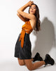 Immagine di Vhan Crop Top in raso Zebra Golden Coral