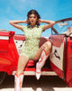 Immagine di Waren Playsuit in Patchwork Daisy Verde