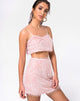 Immagine di Weaver Gonna a vita alta con frange Rosa Zucchero