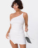 Immagine di Sattia Bodycon Dress in Mini Rib Bianco