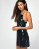 Immagine di Winnie Dress in Mini Sequin Petrol