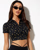 Immagine di Wuma Cropped Shirt in Pretty Petal Black