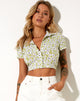 Immagine di Wuma Cropped Shirt in Daisy Duke Green