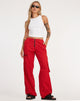 immagine di Xander Cargo Trouser in Cotone Drill Rosso Vero