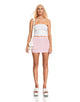 immagine di Ima Mini Skirt in rosa baby con borchie d'argento Hotifix