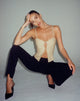 Top Yaka Cami in ecru sartoriale