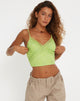 immagine di Yecaca Crop Top in pizzo Lime