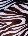 Wavey Zebra bianco e nero con pizzo