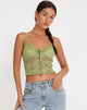 immagine di Yenko Crop Top in pizzo verde