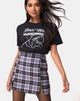 Immagine di Zaid Mini Skirt in Plaid Lilac