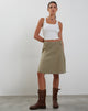 Immagine di Zeera Cargo Midi Skirt in Biscotti