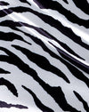 Zebra orizzontale in bianco e nero