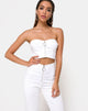 Immagine di Zipshi Crop Top in Bianco