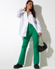 Immagine di Zoven Pantalone svasato in Twill Verde fruscio