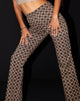 Immagine di MOTEL X IRIS Zoven Flare Trouser in Chain Tangle Marrone scuro