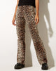 Immagine di Zoven Pantalone svasato in vero leopardo