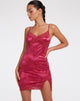 immagine di Coti Bodycon Dress in Rose Flock Magneta