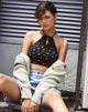 Immagine di Lelo Crop Top in Pretty Petal Nero