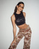 Immagine di Gimon Crop Top in nero Fantasia