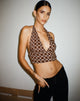 immagine di Nanda Crop Top in Chain Tangle Dark Brown