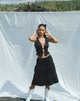immagine di Reef Midi Skirt in Popeline Nero