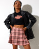 Immagine di Carga Mini Gonna in Rosa e Marrone Check