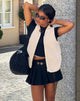 immagine di Xiel Zip Up Borg Vest in White