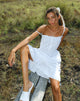 immagine di Lennox Midi Dress in Popeline Bianco