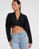 immagine di Elyse Crop Top in nero Rami