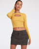 immagine di Zehra Top in Rib Yolk Yellow
