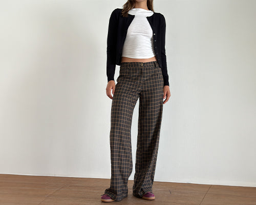 PANTALONI A GAMBA LARGA