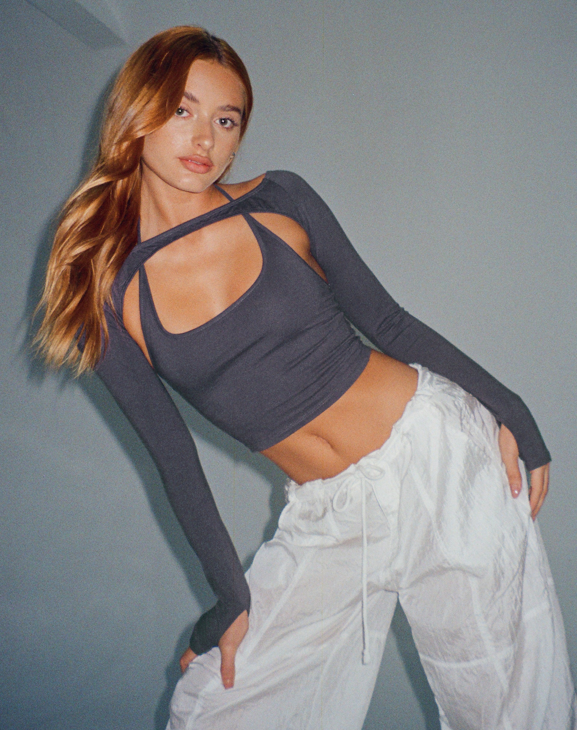 immagine di Brandy Crop Top in Ocean Storm