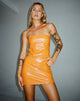 immagine della Gonna Ima in PU Arancione Neon