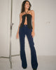 immagine dei jeans Bootleg a vita bassa in Cord Navy