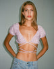 Immagine di Jiena Crop Top in Ditsy Rose Lilac