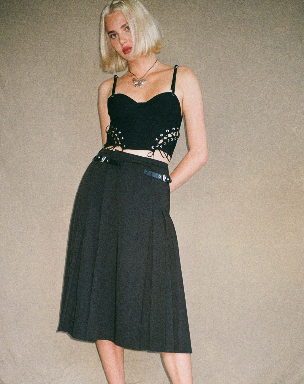 Gonna midi Kozani in nero