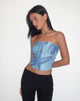 Immagine di Peggy Mesh Bandeau Top in blu Starfish Photoprint