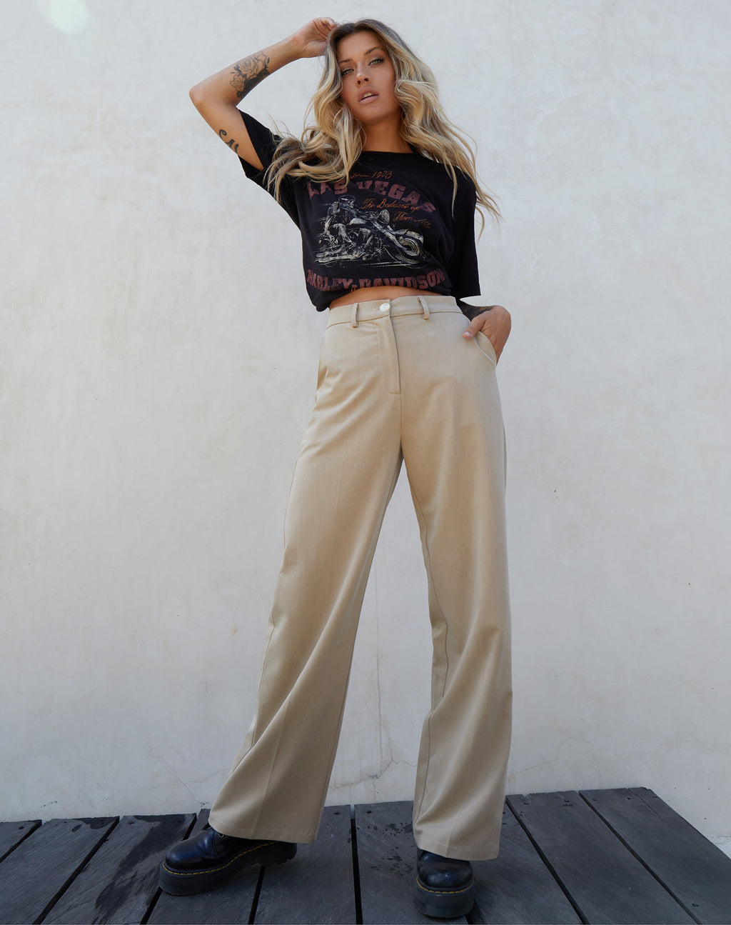 Pantaloni Abba in tan