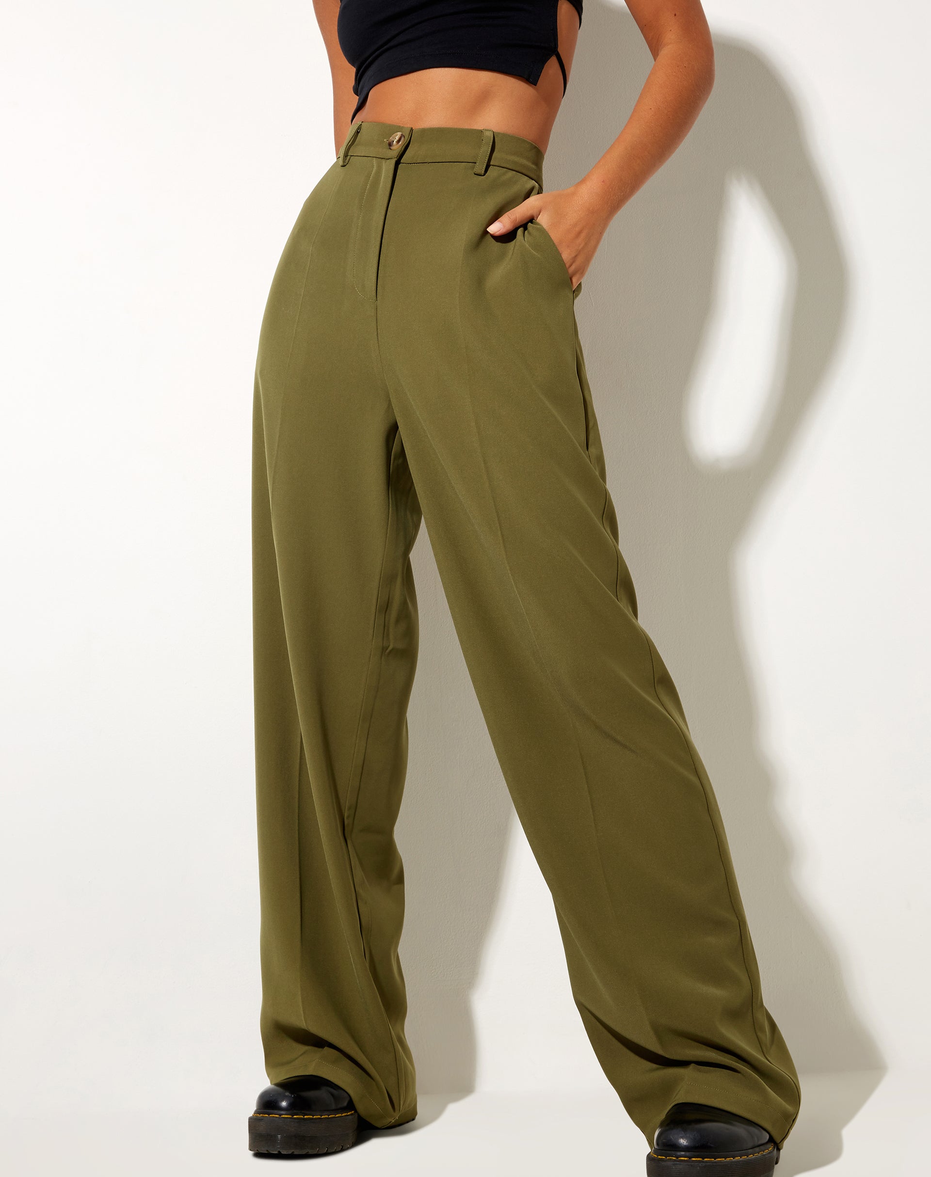 Immagine di Abba Pantaloni in Khaki Sartoriale