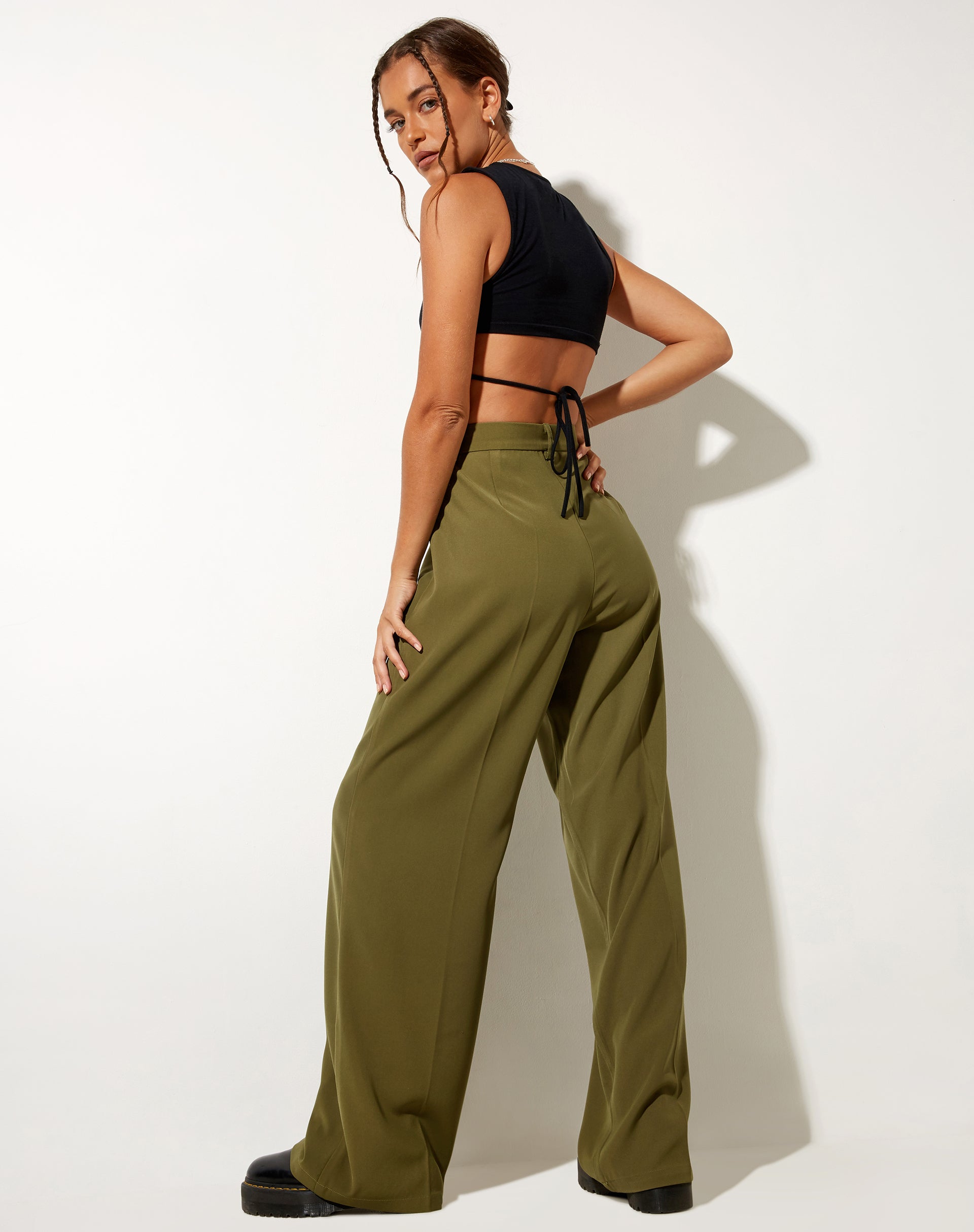 Immagine di Abba Pantaloni in Khaki Sartoriale