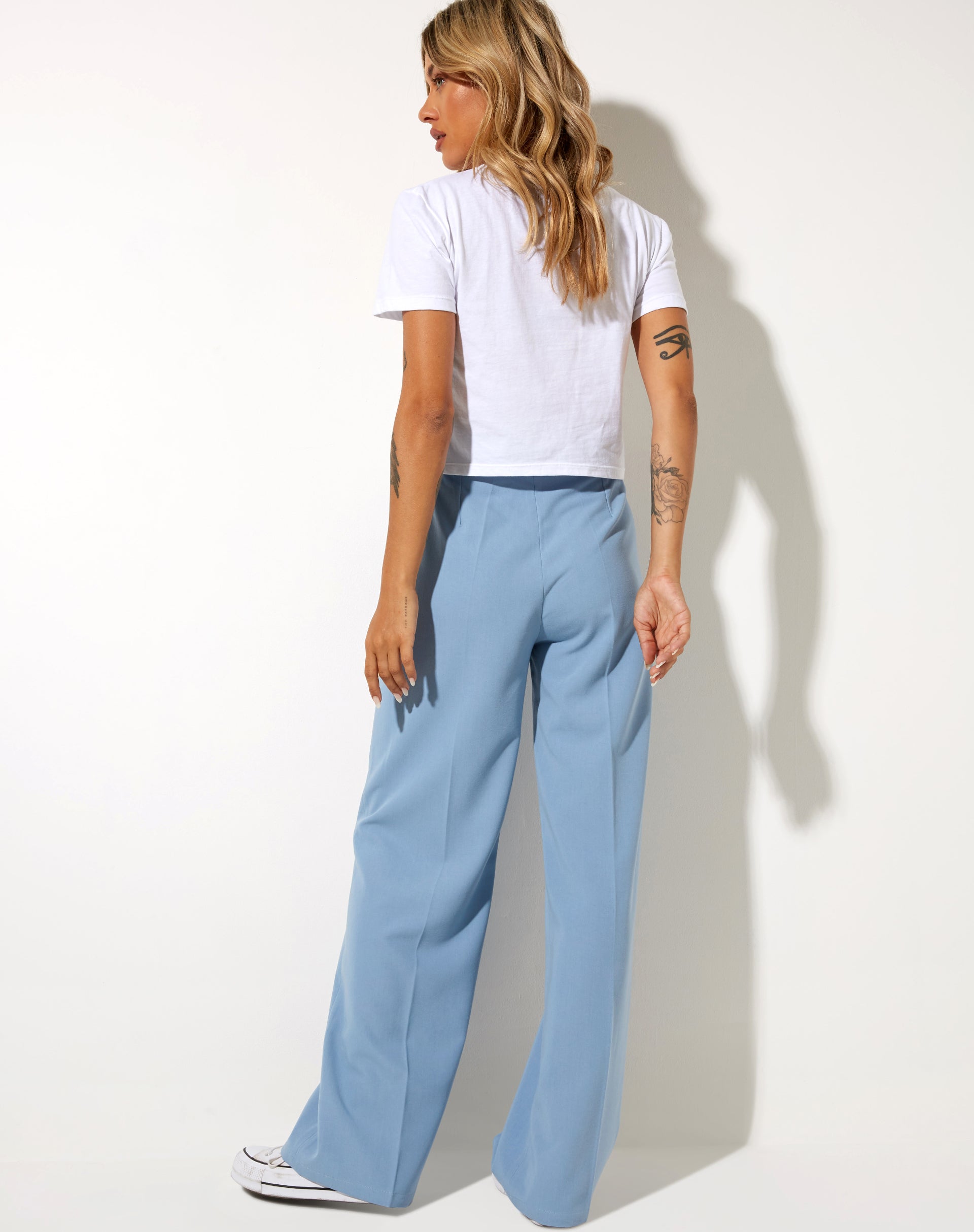Immagine di Abba Pantaloni a gamba dritta in blu sartoriale