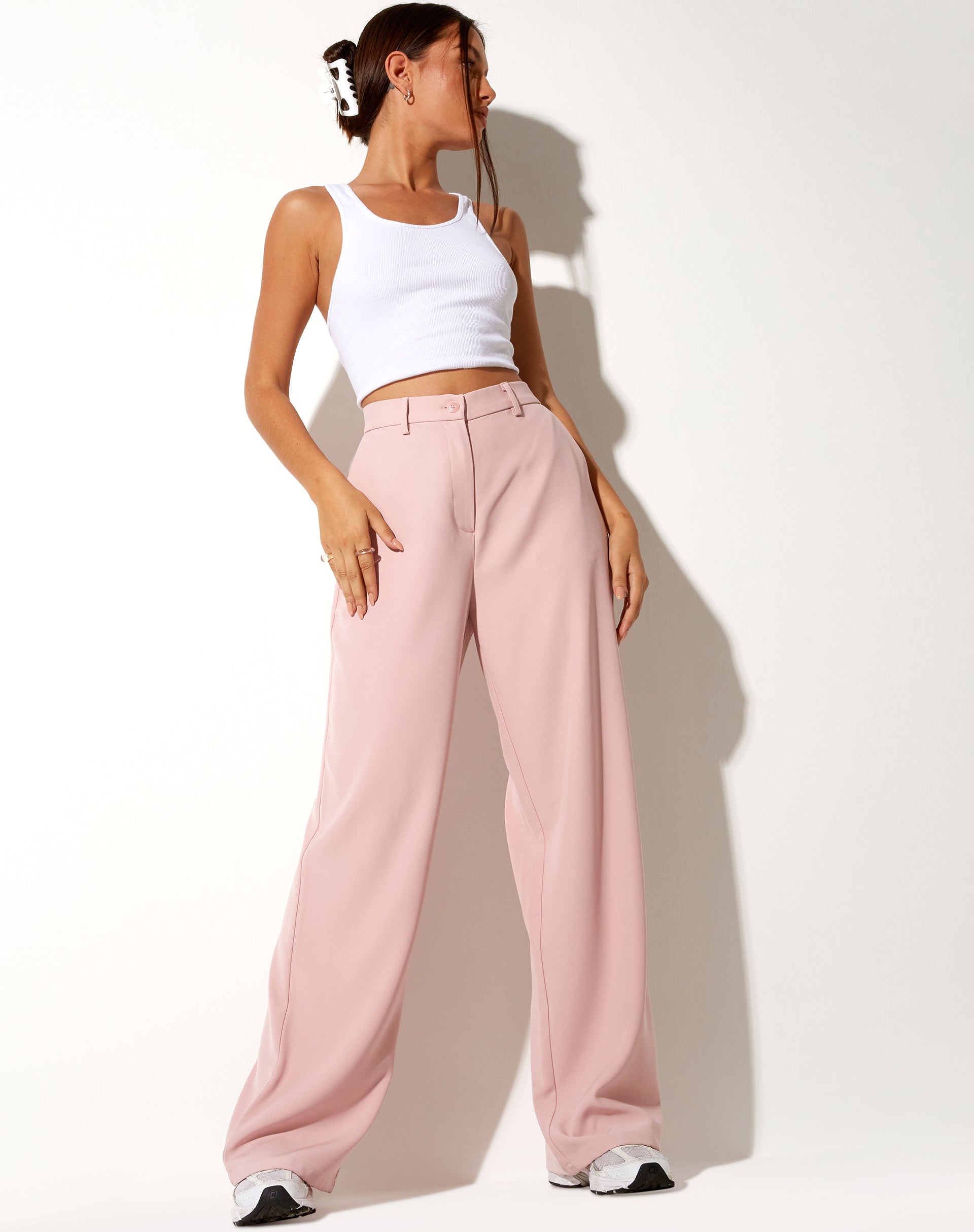 Immagine di Abba Pantaloni in rosa tenue