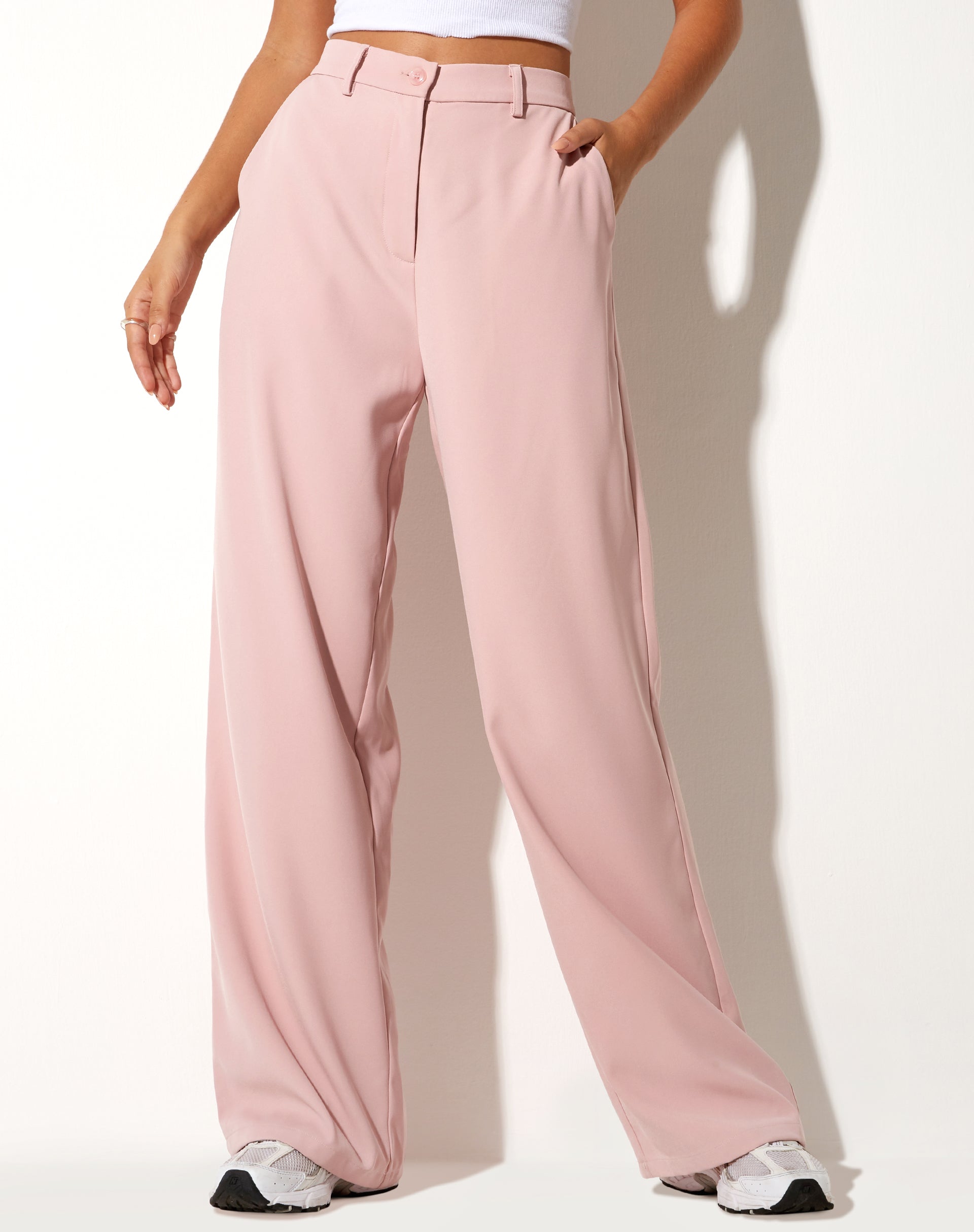 Immagine di Abba Pantaloni in rosa tenue