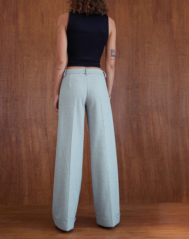 Immagine di Abdel Pantaloni sartoriali in finta lana in grigio